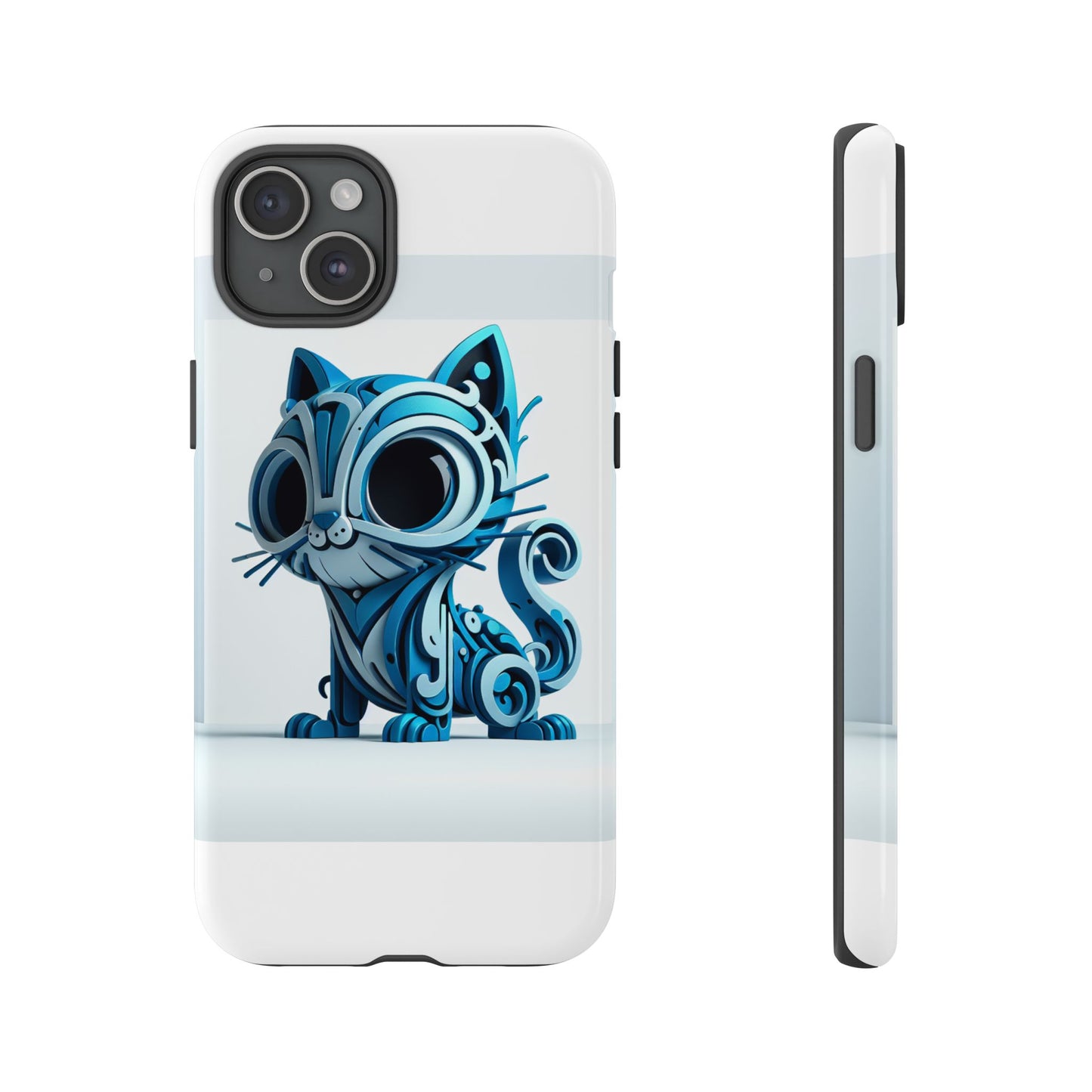 vibrant 3d cat design phone case – playful protection accessory for self-expression – compatible with iphone 13, 14, 15 & 16 – all models including pro, pro max & plus