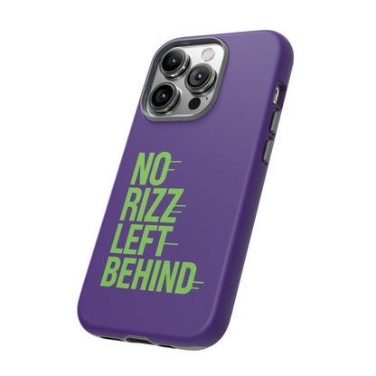 Tough Phone Case - No Rizz Left Behind - Durable, Stylish Protection for Active Lifestyles - Impact-Resistant, Dual Layer, Shock-Absorbing TPU - Perfect Gift for Tech Lovers