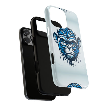 Blue Animal Create 21 3D Wrap Phone Case for Kids and Teens Shockproof UV Protected Durable Silicone Cover with Retro Anime and Comic Inspired Design