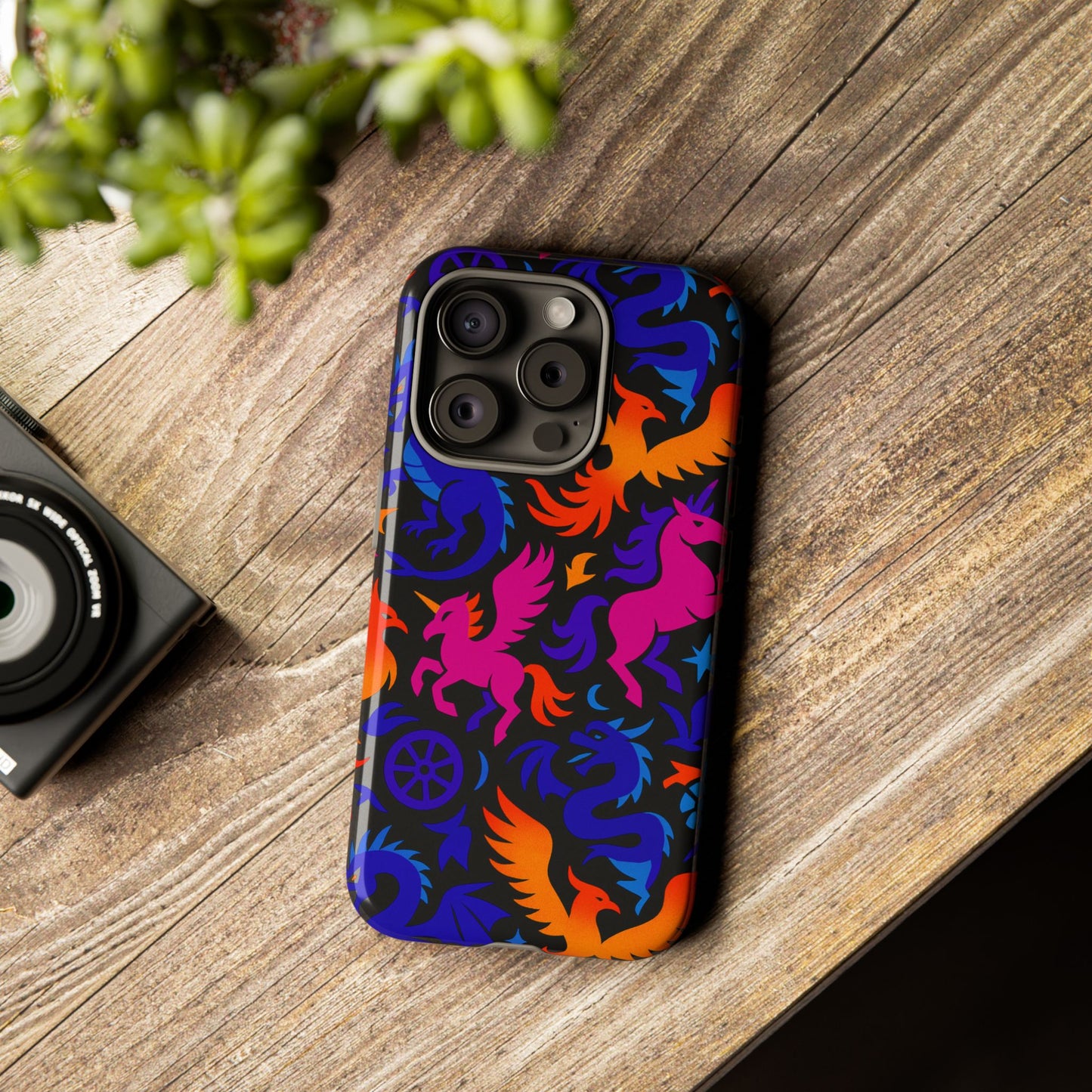 vibrant 3d fantasy design protective phone case for stylish protection compatible with iphone 13, 14, 15 & 16 – all models including pro, pro max & plus