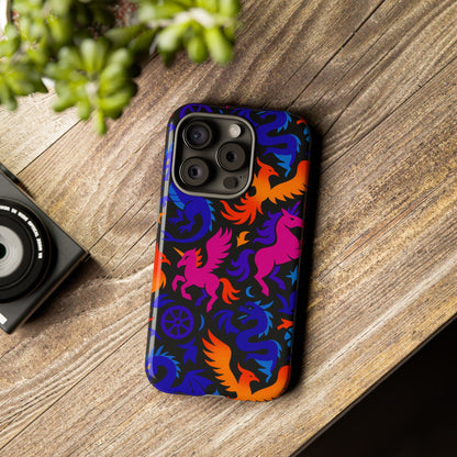 Vibrant 3D Fantasy Design Protective Phone Case for Stylish Protection Compatible with iPhone 13, 14, 15 & 16 – All Models Including Pro, Pro Max & Plus