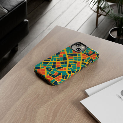 Multicolour Geometric 3D Wrap Protective Phone Case Stylish Accessory for Men and Women Vibrant Design Ideal for Unique Expression Compatible with iPhone 13, 14, 15 & 16 – all models including Pro, Pro Max & Plus