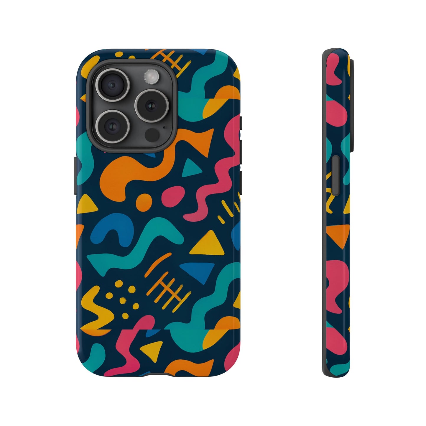 vibrant abstract protective phone case with bold 3d design for unique expression and stylish protection compatible with iphone 13, 14, 15 & 16 – all models including pro, pro max & plus