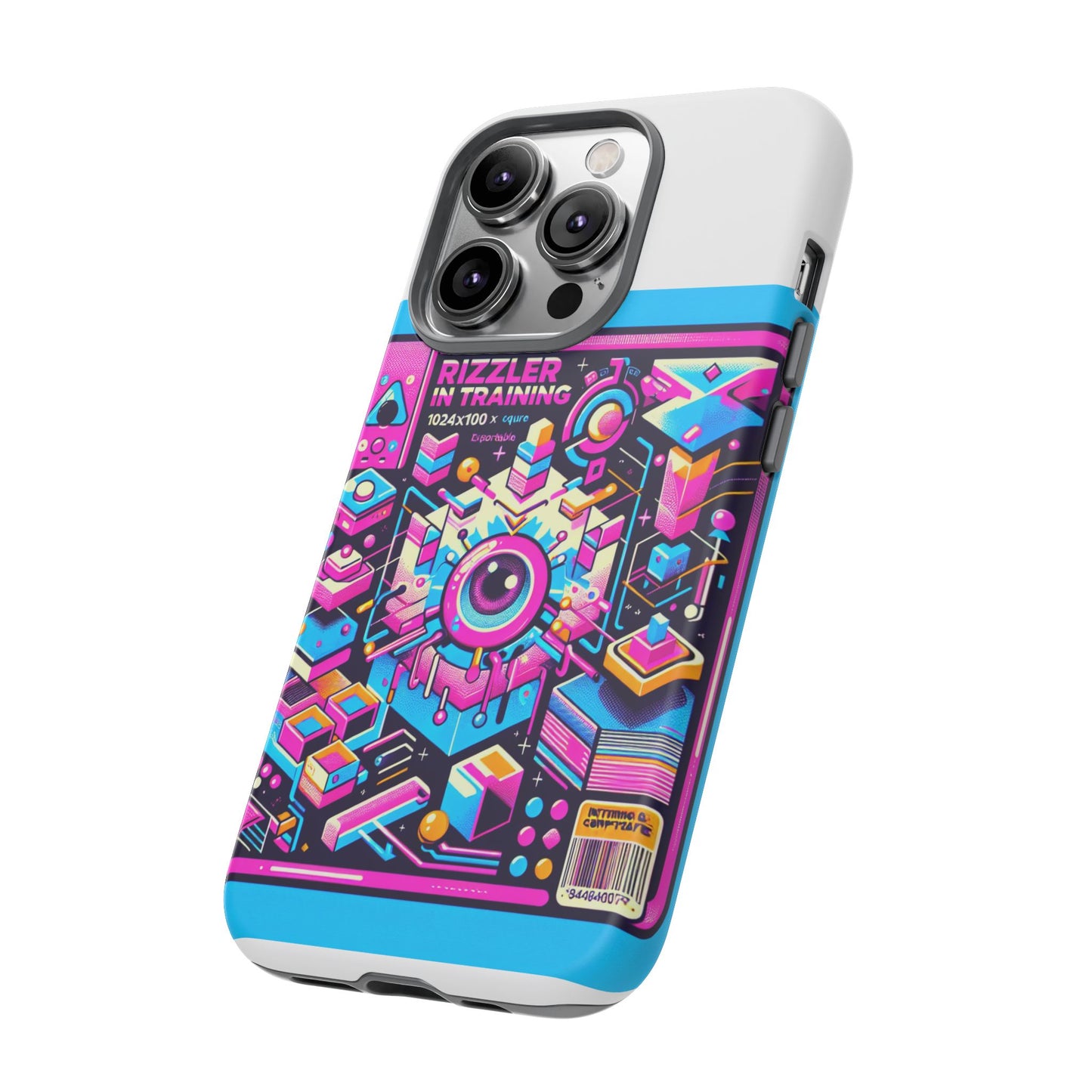 rizzler in training 3d wrap protective phone case for anime lovers