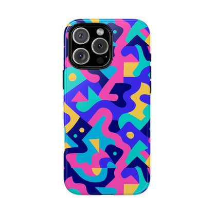 Vibrant Abstract Pattern Protective Phone Case Stylish Accessory for Unique Expression Compatible with iPhone 13, 14, 15 & 16 – All Models Including Pro, Pro Max & Plus