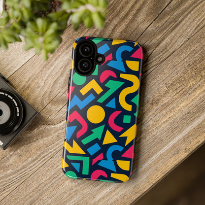 Vibrant 3D Geometric Print Phone Case for Men and Women – Stylish Protection with Multicolour Design, Compatible with iPhone 13, 14, 15 & 16 – All Models Including Pro, Pro Max & Plus