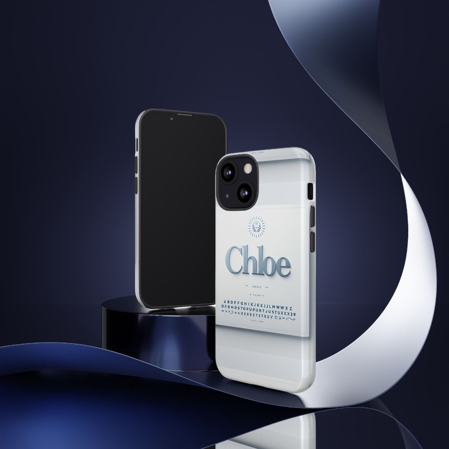 chloe blue phone case with 3d wrap design for iphone and android - shockproof protective cover with vivid anime and comic inspired artwork for style and safety