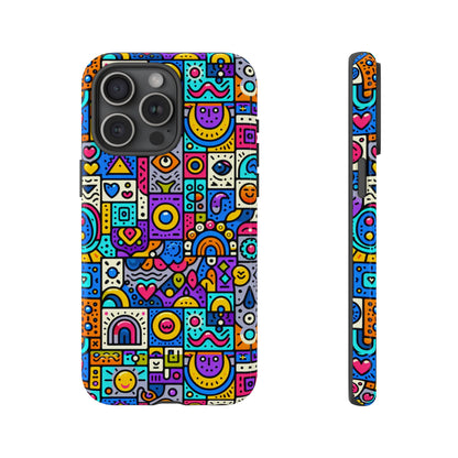 Pattern Image 8 Vibrant Anime Comic Style Phone Case for Smartphones Compatible with iPhone 13, 14, 15 & 16 – All Models Including Pro, Pro Max & Plus