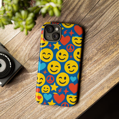 Vibrant 3D Emoji Protective Phone Case for Kids and Adults – Fun Multicolour Design for Stylish Protection Compatible with iPhone 13, 14, 15 & 16 – all models including Pro, Pro Max & Plus