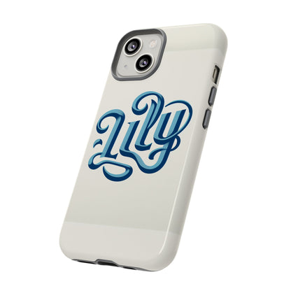 Name Lily Blue 3D Wrap Phone Case for Kids and Teens Shockproof Durable TPU Protective Cover with Vivid Anime and Comic Art Design