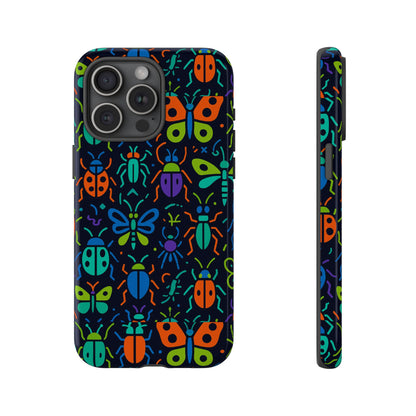 Vibrant 3D Insect Phone Case Colourful Stylish Protective Cover Unique Design for Men and Women Compatible with iPhone 13, 14, 15 & 16 – all models including Pro, Pro Max & Plus