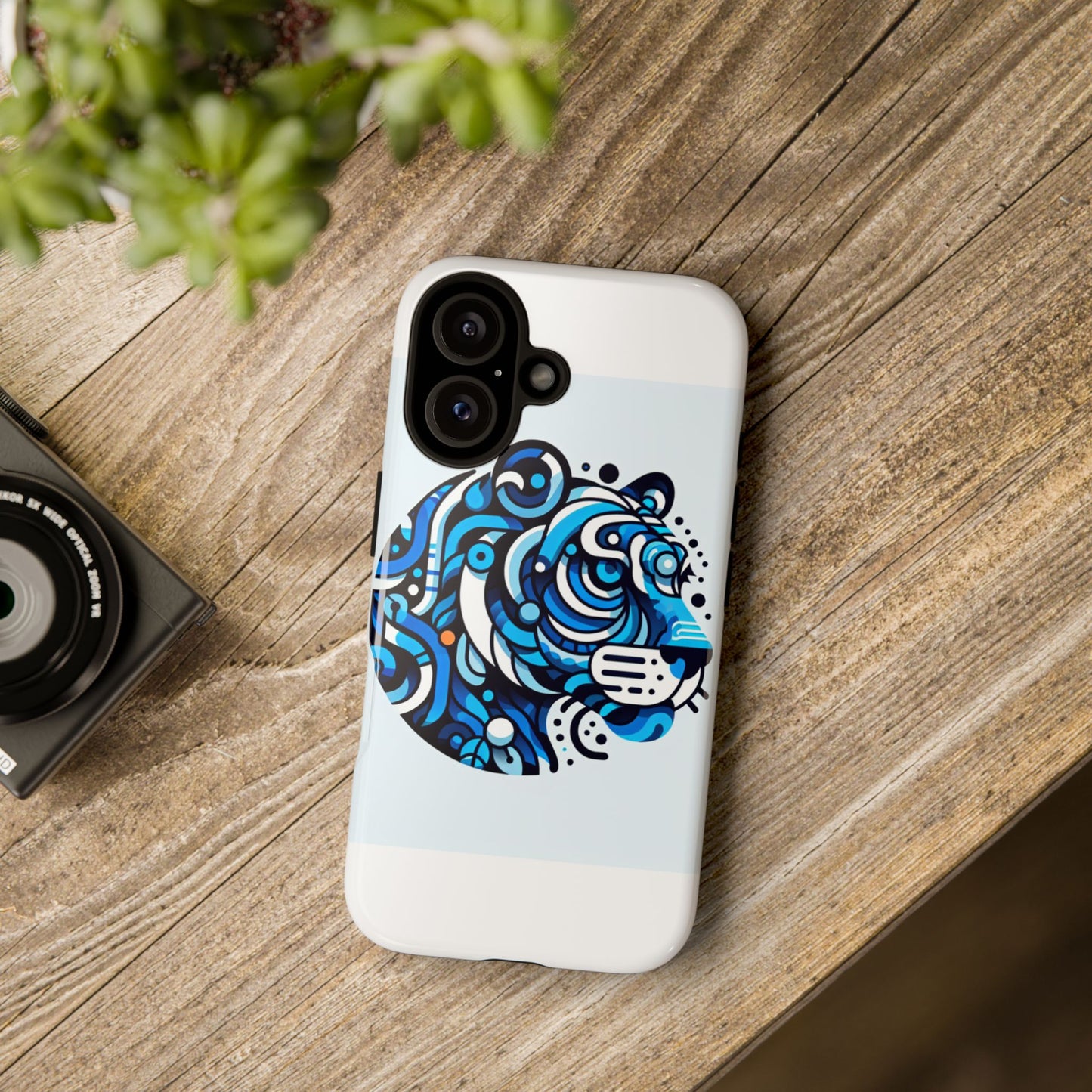 vibrant 3d wrap protective phone case with unique blue lion design for stylish expression and fun accessories compatible with iphone 13, 14, 15 & 16 – all models including pro, pro max & plus