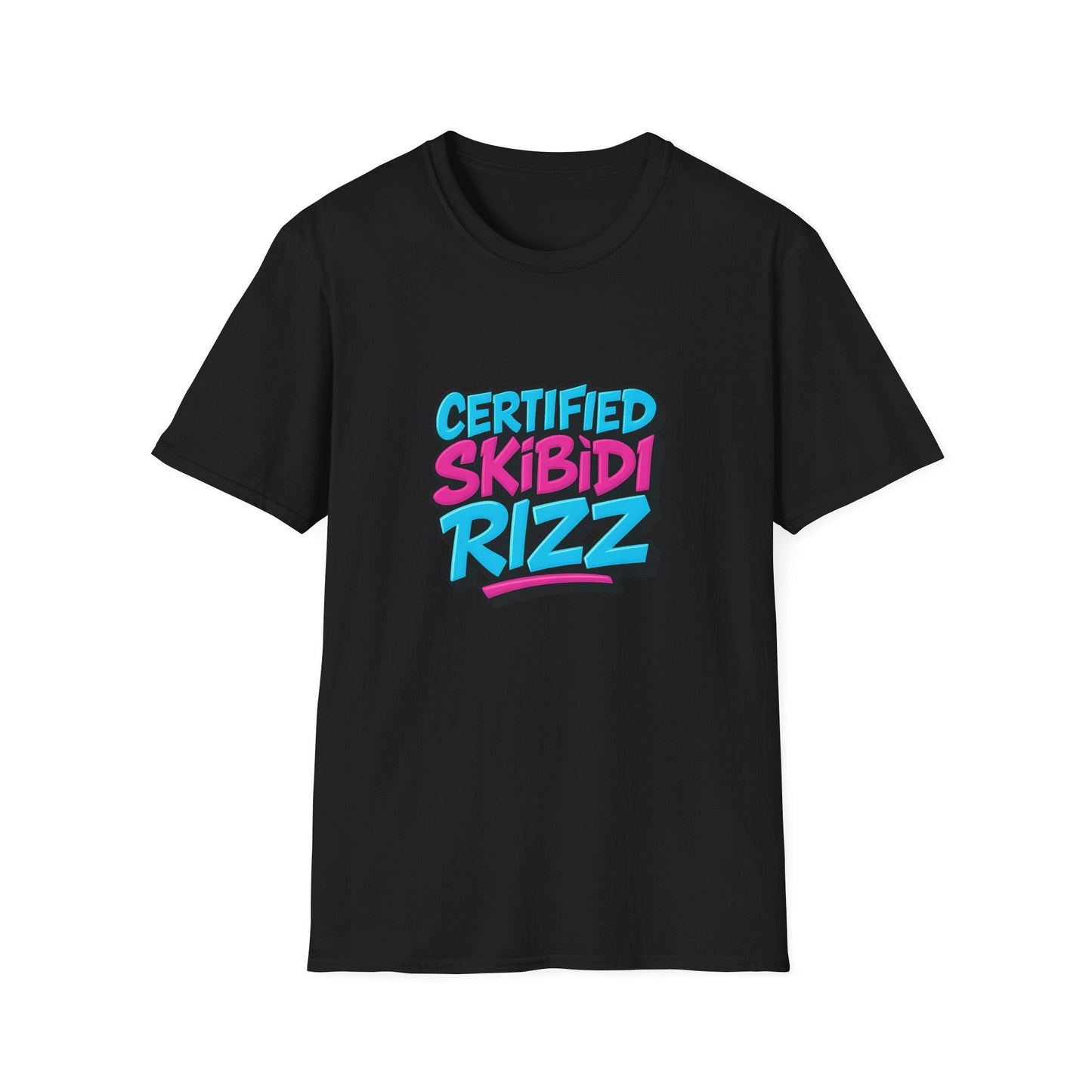 certified skibidi rizz unisex softstyle t-shirt - fun & trendy tee for casual wear, lightweight cotton, perfect for music lovers, great gift for birthdays & festivals, stylish & comfortable