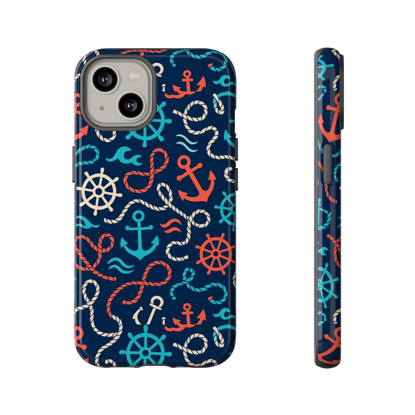 nautical themed 3d wrap protective phone case for smartphones, stylish accessory for everyday use, compatible with iphone 13, 14, 15 & 16 – all models including pro, pro max & plus