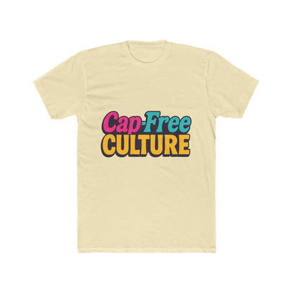 Cap-Free Culture Multicolor Unisex T-Shirt – Vibrant Alphabet Graphic Tee for Casual Wear, Comfortable All-Day Fit
