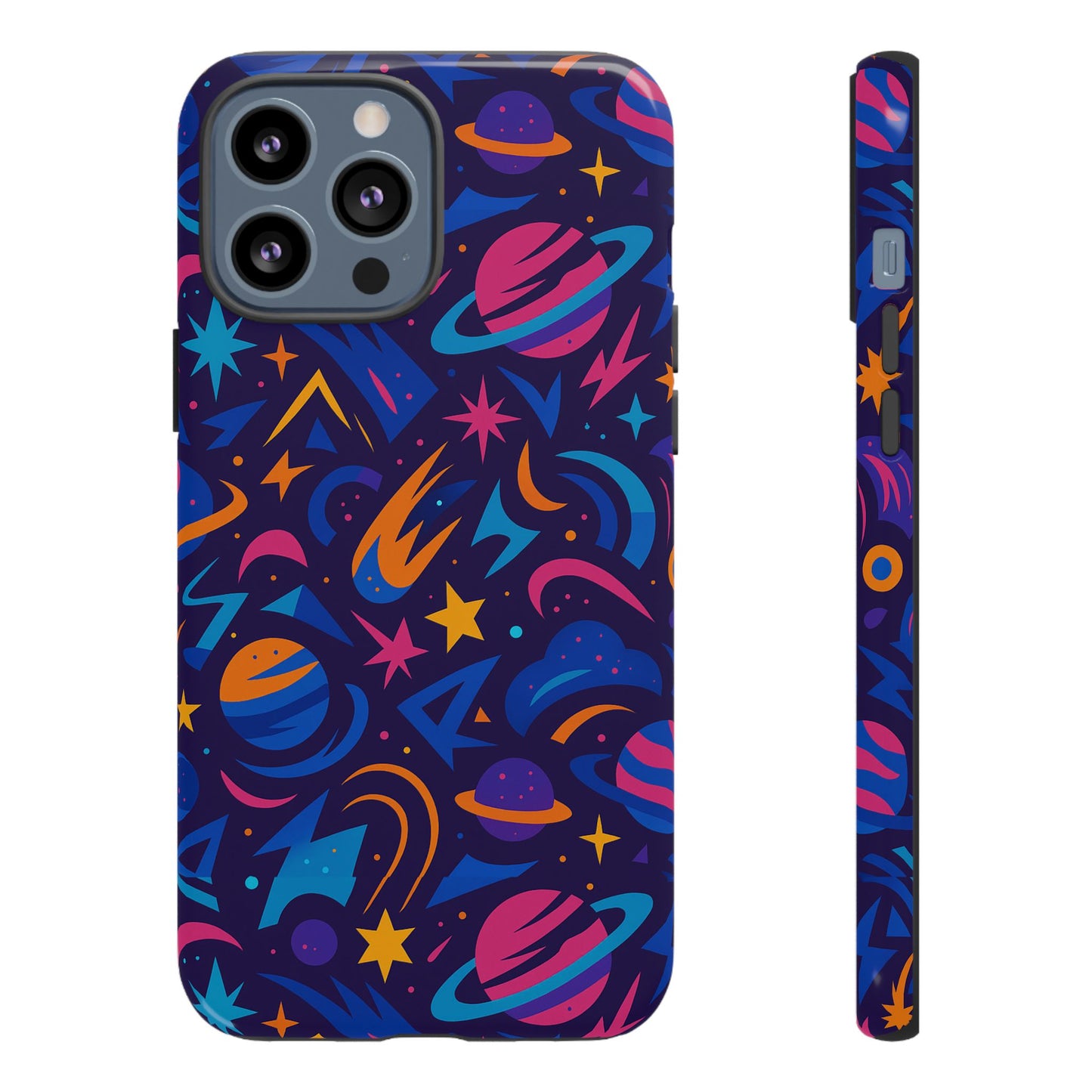 multicolour 3d wrap protective phone case with space theme for men and women – stylish protection accessory compatible with iphone 13, 14, 15 & 16 – all models including pro, pro max & plus