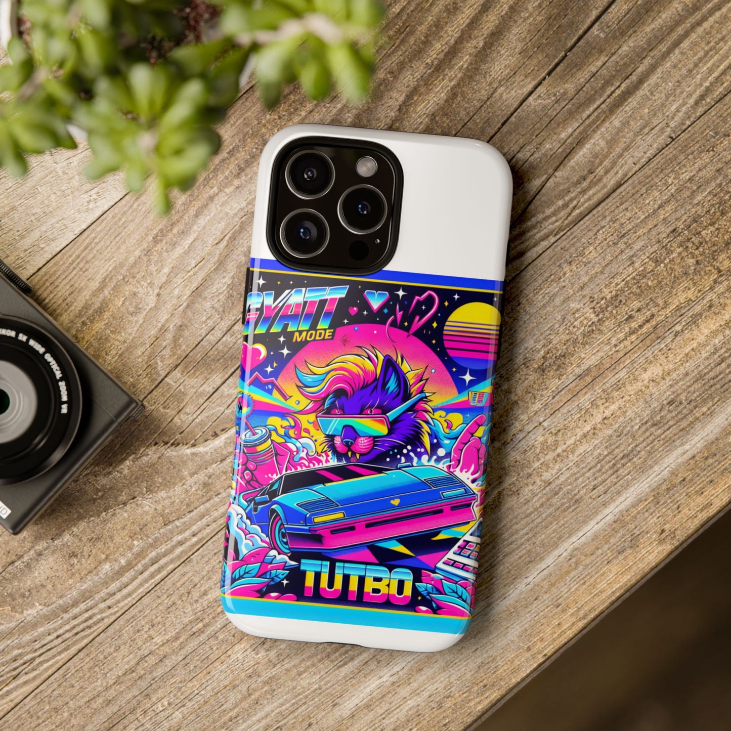 gyatt mode turbo 3d wrap protective phone case for anime fans, durable tpu silicone, uv protected, shock absorption, glossy or matte finish, unique gift idea