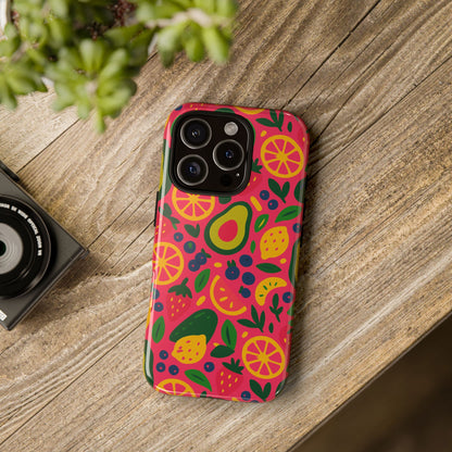 Vibrant 3D Fruit Pattern Protective Phone Case - Playful Accessory for Individuality and Stylish Protection Compatible with iPhone 13, 14, 15 & 16 – all models including Pro, Pro Max & Plus