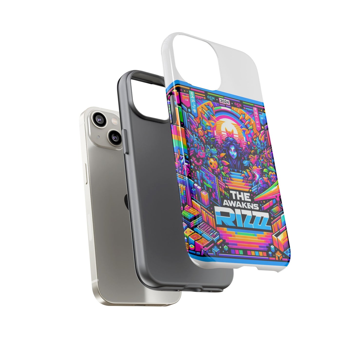 the rizz awakens 3d wrap protective phone case for anime and comic lovers