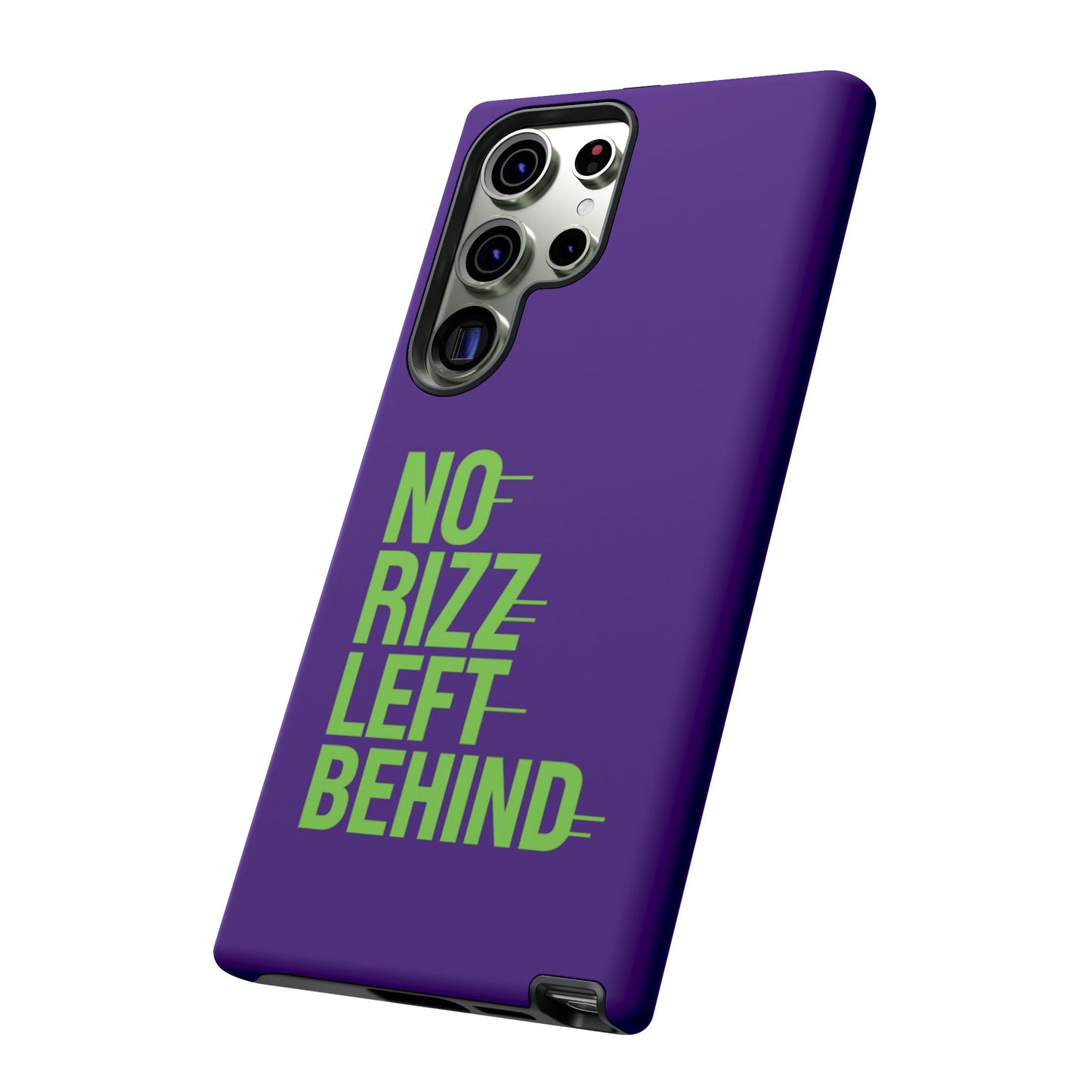tough phone case - no rizz left behind - durable, stylish protection for active lifestyles - impact-resistant, dual layer, shock-absorbing tpu - perfect gift for tech lovers