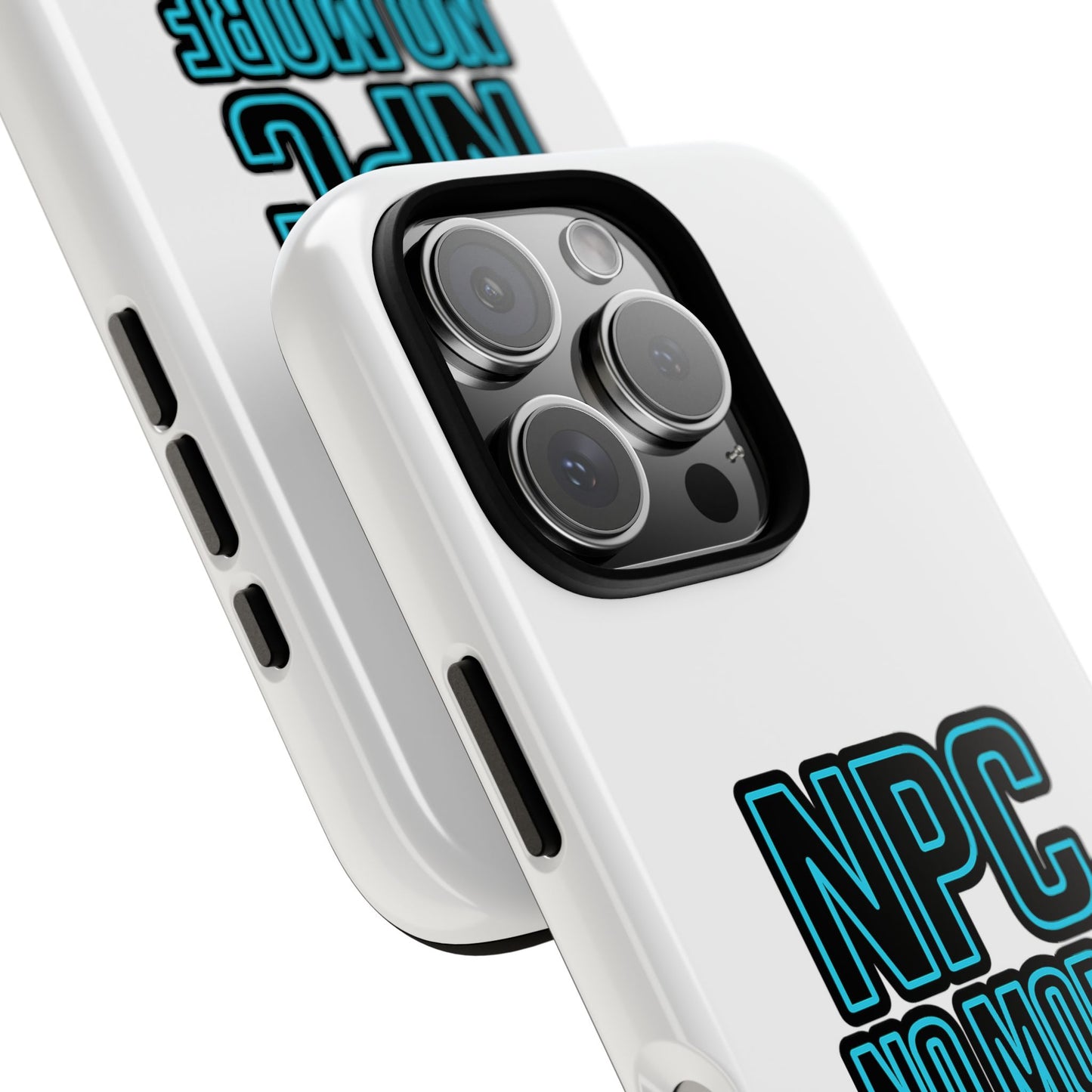 tough cases - npc no more phone case for gamers & meme lovers - stylish protective cover for trendsetters, shock-absorbing design, ideal gift for tech enthusiasts