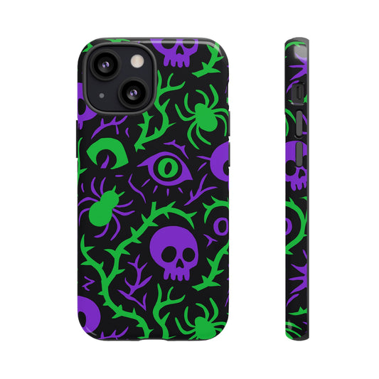 Vibrant Horror-Themed Protective Phone Case with 3D Wrap Design for Stylish Protection – Compatible with iPhone 13, 14, 15 & 16 – All Models Including Pro, Pro Max & Plus