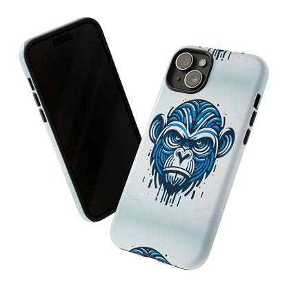 Blue Animal Create 21 3D Wrap Phone Case for Kids and Teens Shockproof UV Protected Durable Silicone Cover with Retro Anime and Comic Inspired Design