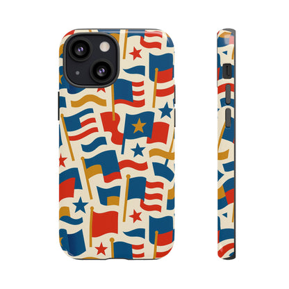 Multicolour Flag Print Protective Phone Case – Stylish Durable Design for Unique Self-Expression Compatible with iPhone 13, 14, 15 & 16 – all models including Pro, Pro Max & Plus