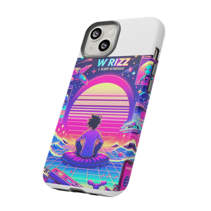 W Rizz L Sleep Schedule Protective Phone Case for Anime Lovers