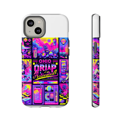 Ohio Drip Activated Protective Phone Case with 3D Wrap Design, UV Protection, Durable TPU Silicone Liner, Ideal Gift for Tech Enthusiasts and Anime Lovers