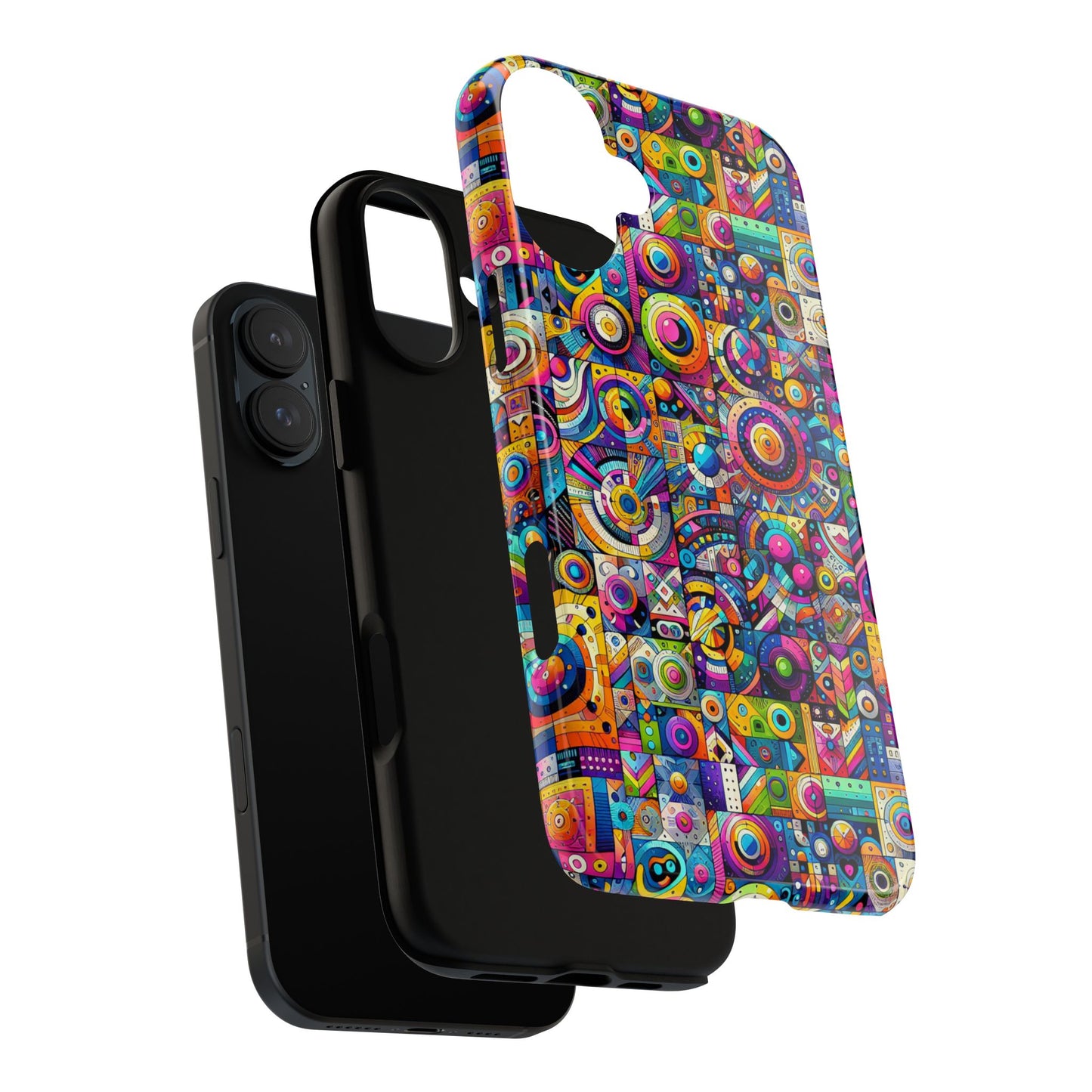 pattern image 3 vibrant shockproof phone case for anime and comic fans - stylish protection and colourful art finish – compatible with iphone 13, 14, 15 & 16 – all models including pro, pro max & plus