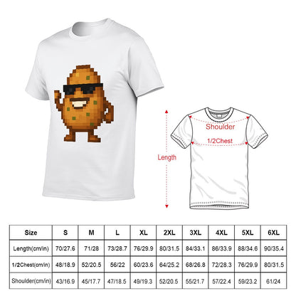 2025 New 150g Men's Short Sleeve T-shirt for Fitness, Casual Wear, and Travel - Comfortable Cotton Fabric with Unique Double-Sided Print, Perfect for All Events