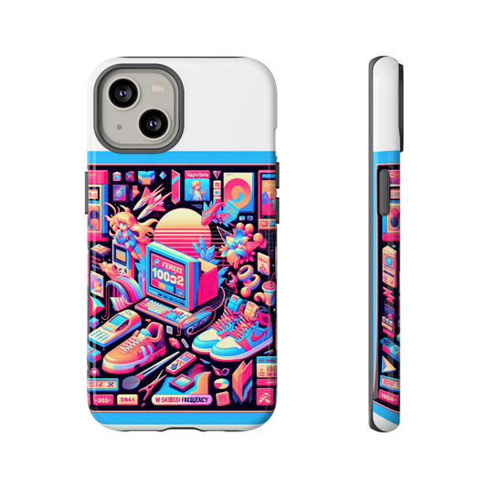 W Skibidi Frequency 3D Wrap Protective Phone Case for Anime Lovers, Durable TPU Silicone, Shock Absorbing, UV Protected, Glossy or Matte Finish, Unique Gift Idea