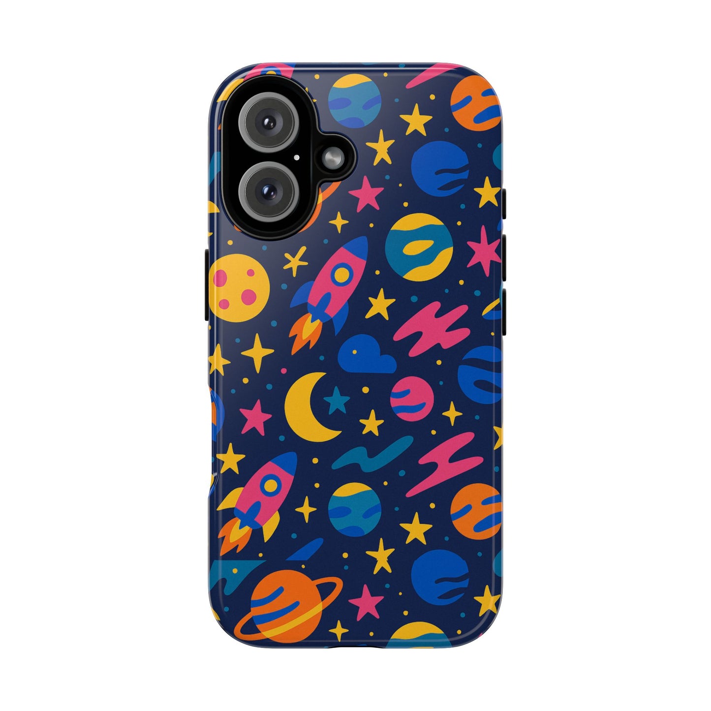 vibrant 3d space theme protective phone case for trendsetters and creatives stylish protection compatible with iphone 13, 14, 15 & 16 – all models including pro, pro max & plus