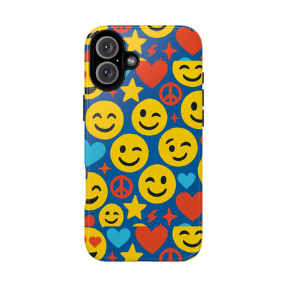 Vibrant 3D Emoji Protective Phone Case for Kids and Adults – Fun Multicolour Design for Stylish Protection Compatible with iPhone 13, 14, 15 & 16 – all models including Pro, Pro Max & Plus