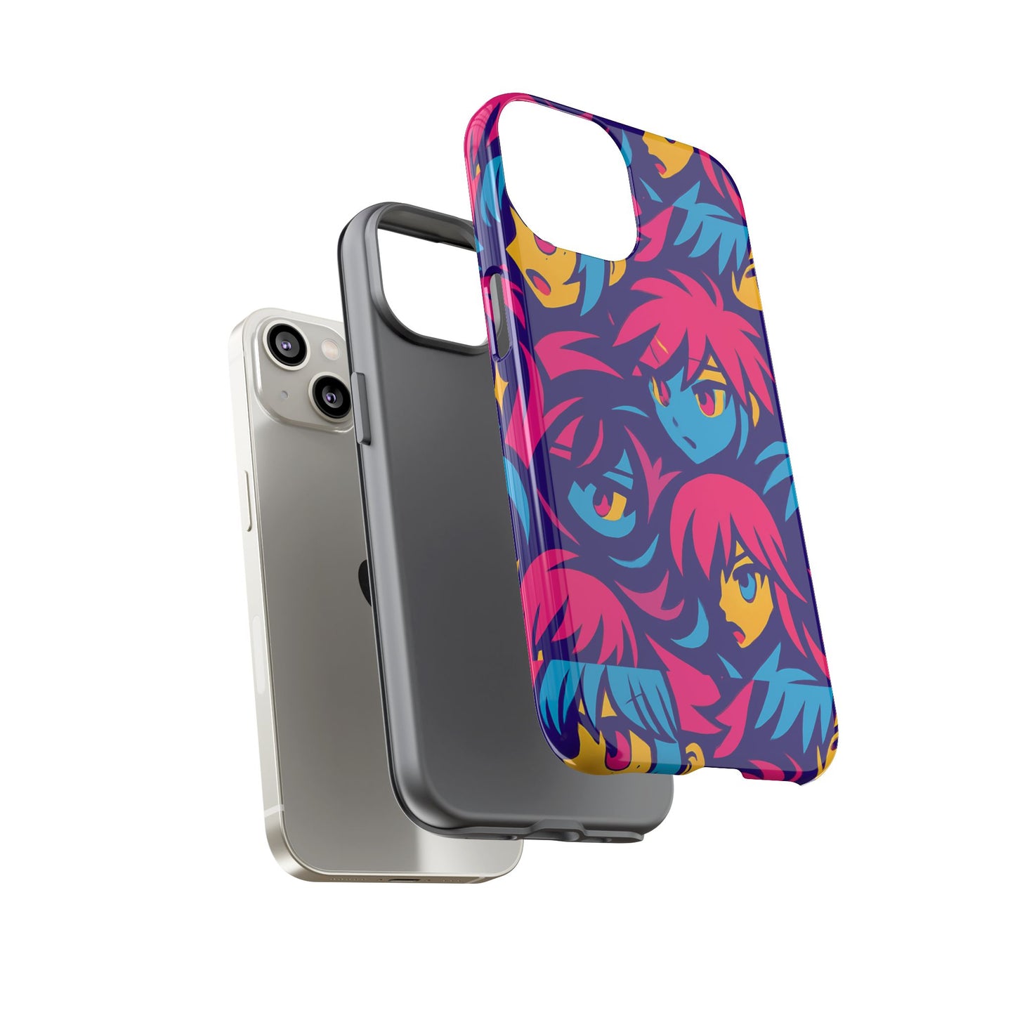 vibrant 3d anime phone case with retro design for stylish protection – unique accessory for self-expression compatible with iphone 13, 14, 15 & 16 – all models including pro, pro max & plus