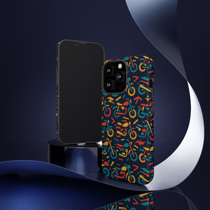 Vibrant Multicolour Motorcycle Design Protective Phone Case for Stylish Protection – Compatible with iPhone 13, 14, 15 & 16 – All Models Including Pro, Pro Max & Plus