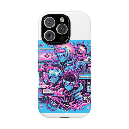 Slayware Installed Protective Phone Case with 3D Wrap Design for Anime and Comic Lovers, Durable Shock Absorption, UV Protected, Glossy or Matte Finish