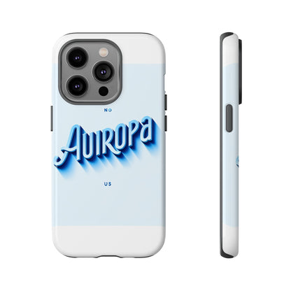 Protective Phone Case with Retro Typography Design in Blue for Stylish Protection, Compatible with iPhone 13, 14, 15 & 16 – all models including Pro, Pro Max & Plus