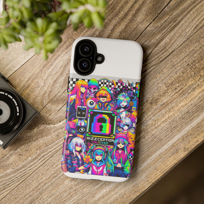 Rizzception Unlocked 3D Wrap Protective Phone Case for Anime Lovers