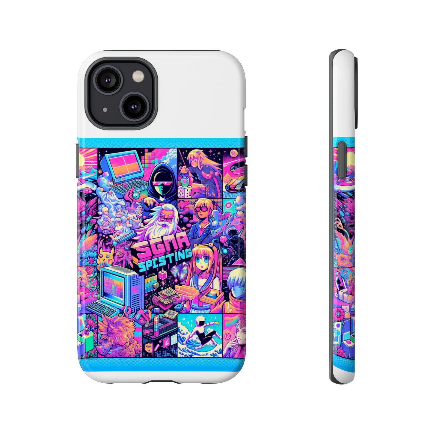 sigma sprinting vibrant protective phone case for smartphones, 3d wrap design with uv protection, durable shock absorbent material, ideal gift for anime and comic lovers
