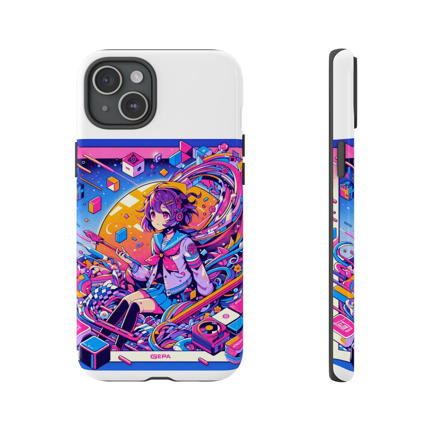 skibidi system update 3d wrap protective phone case for anime and comic fans, durable shock absorption, uv protected, glossy or matte finish