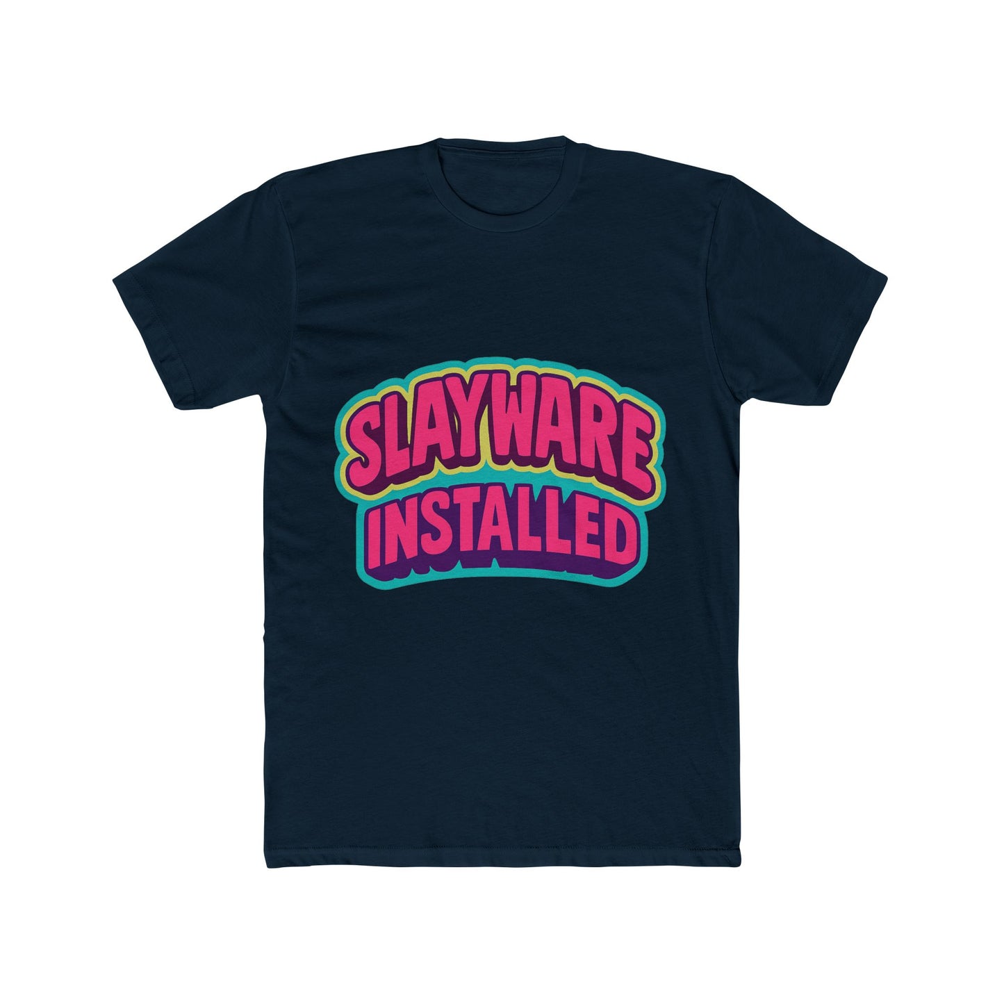 slayware installed unisex t-shirt – multicolor meme graphic tee – comfort and style for men & women