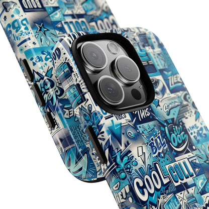 Blue Pattern Image 16 Phone Case for Smartphones with 3D Wrap Design Shock Absorption and UV Protection Stylish Anime and Comic Inspired Protective Cover