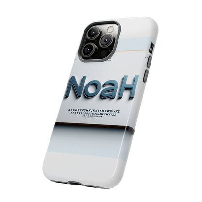 Stylish 3D Text Phone Case with Modern Design in Blue – Trendy Protection for Individuals – Compatible with iPhone 13, 14, 15 & 16 – All Models Including Pro, Pro Max & Plus