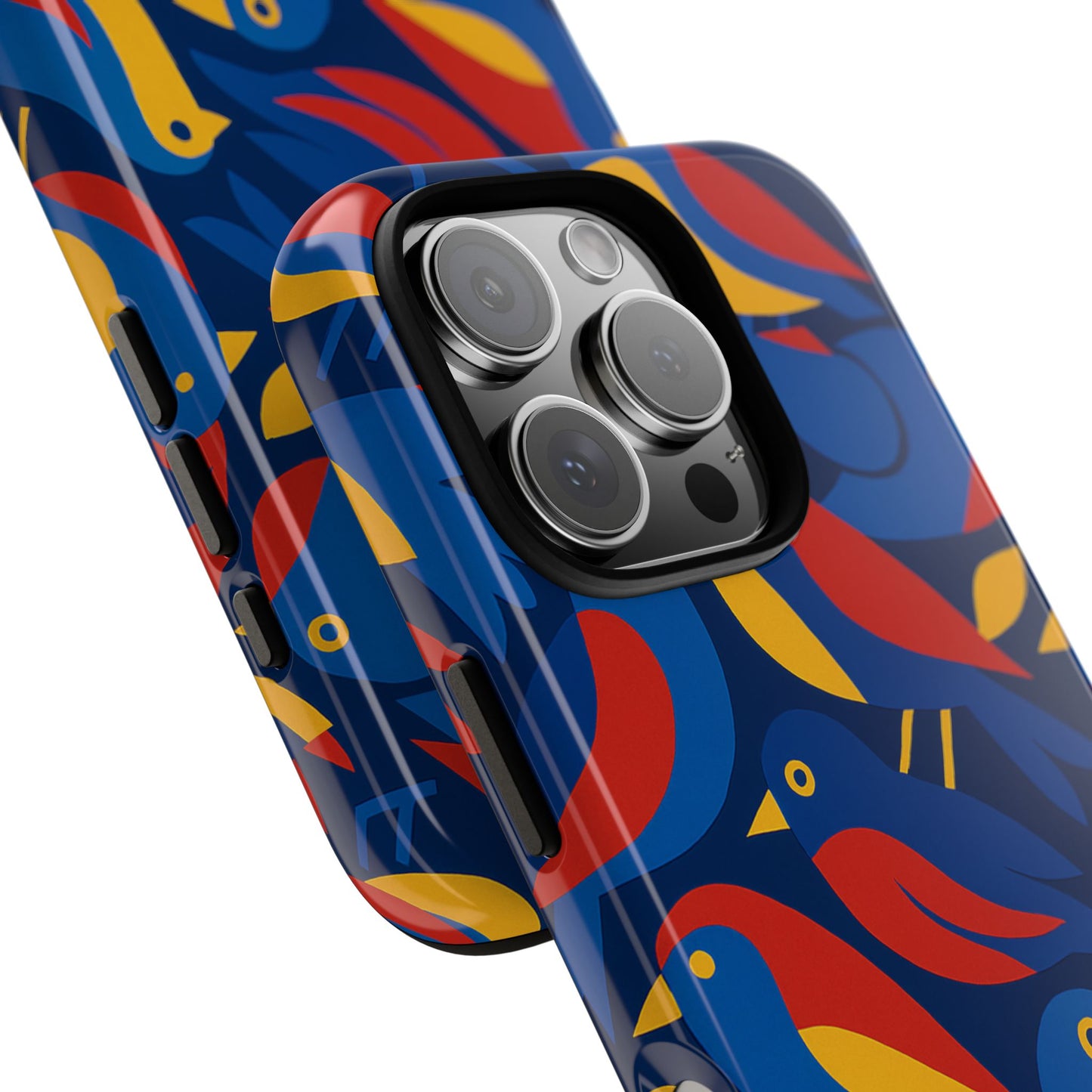 vibrant 3d wrap protective phone case with colourful bird design stylish accessory for men and women compatible with iphone 13, 14, 15 & 16 – all models including pro, pro max & plus