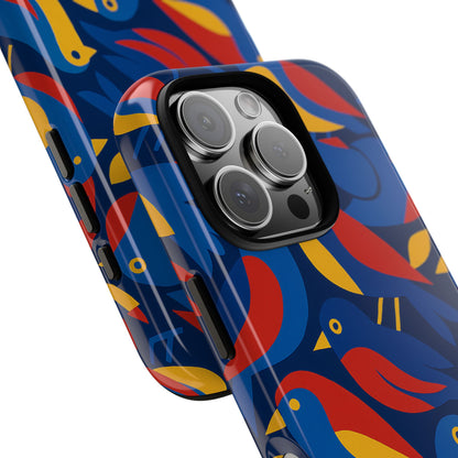 Vibrant 3D Wrap Protective Phone Case with Colourful Bird Design Stylish Accessory for Men and Women Compatible with iPhone 13, 14, 15 & 16 – all models including Pro, Pro Max & Plus
