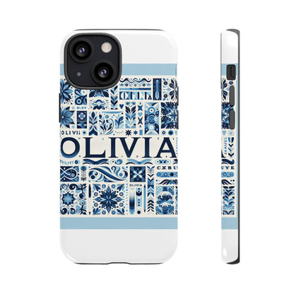 Vibrant 3D Wrap Protective Phone Case in Blue Floral Design for Stylish Protection Compatible with iPhone 13, 14, 15 & 16 – all models including Pro, Pro Max & Plus
