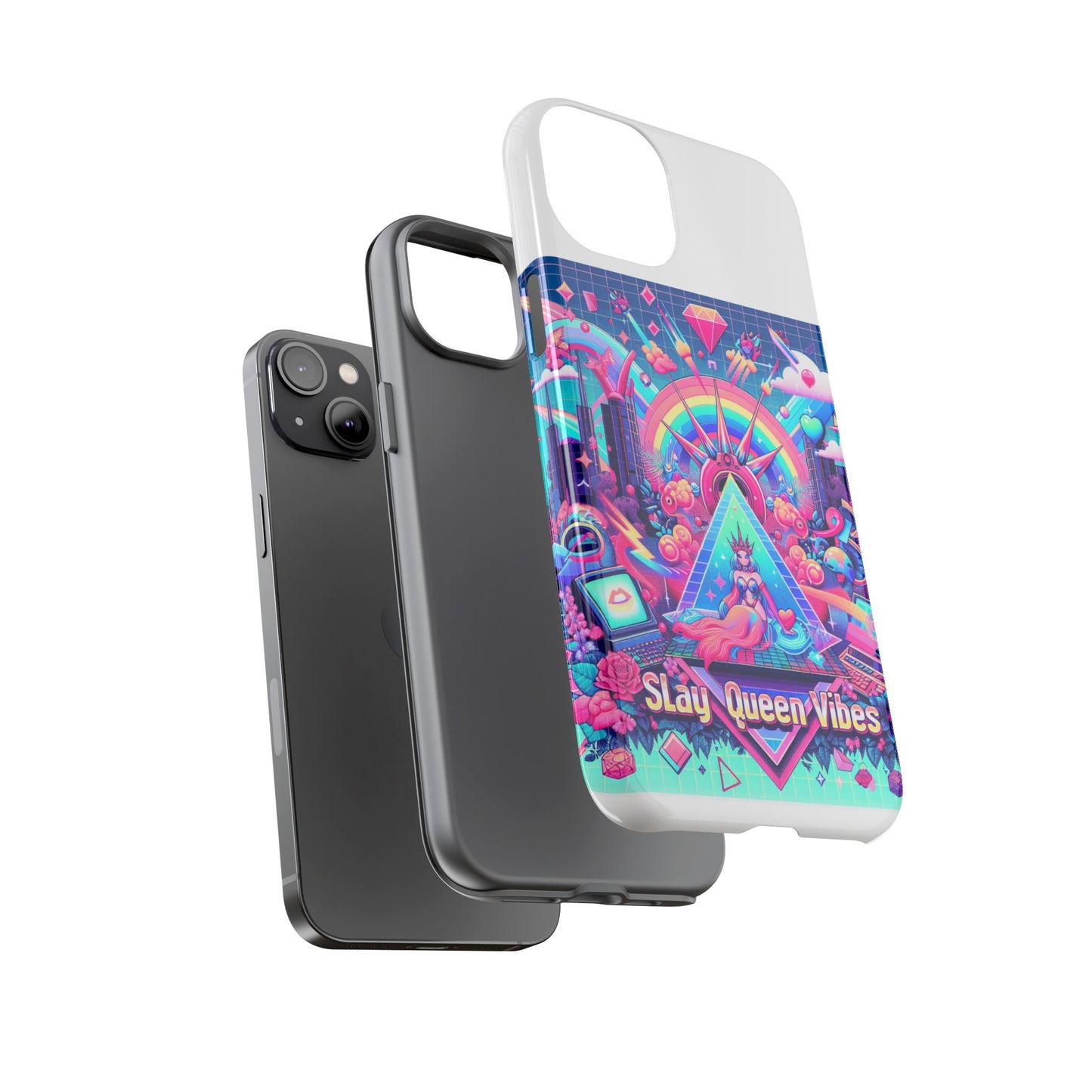 slay queen vibes 3d wrap protective phone case for women