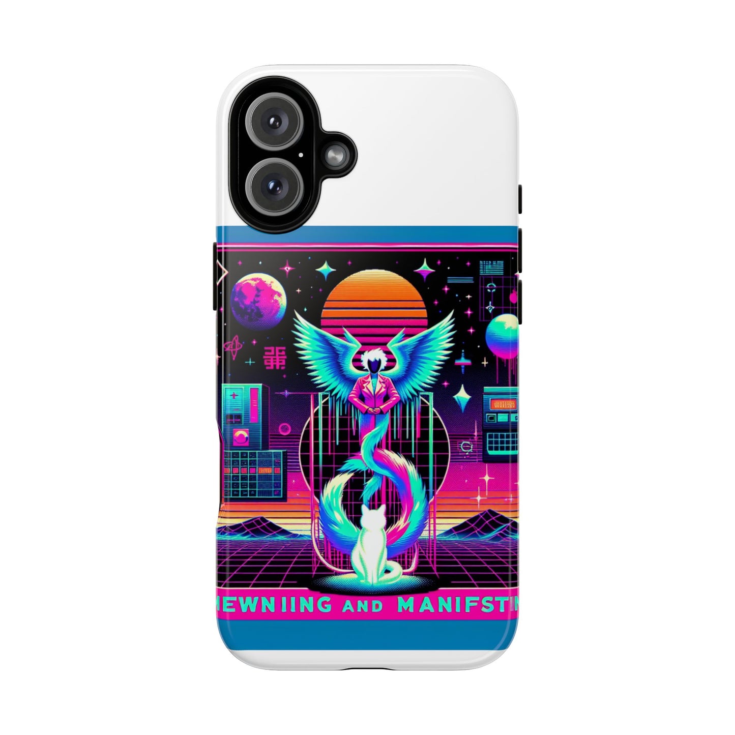 mewing and manifesting vibrant 3d protective phone case
